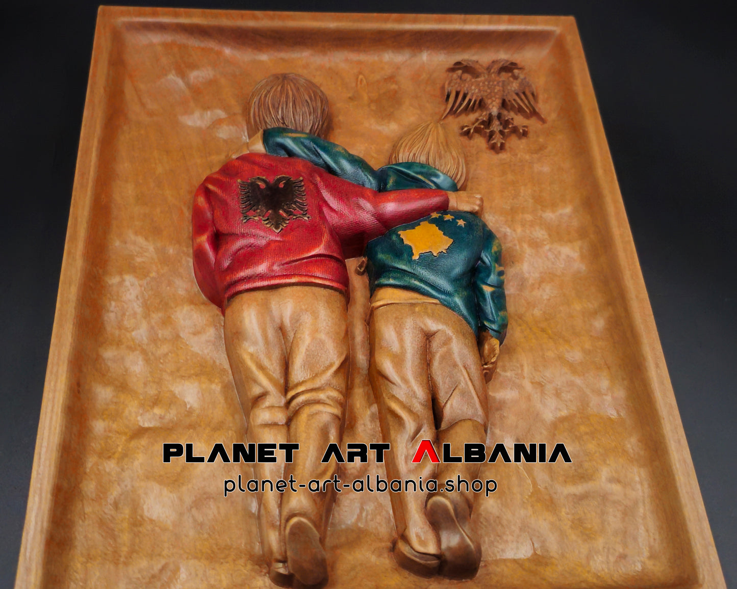 Brothers Kosovo & Albania Flag, 1025 EOOO