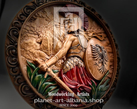 Wooden Wall Art, Patriotic, CNC Precizion Carving in Cherry Wood.
