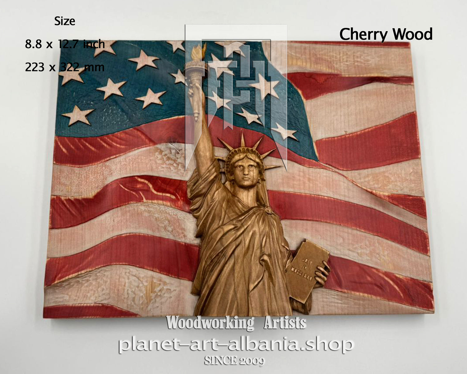 Statue of Liberty on Flag