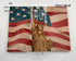 Statue of Liberty on Flag