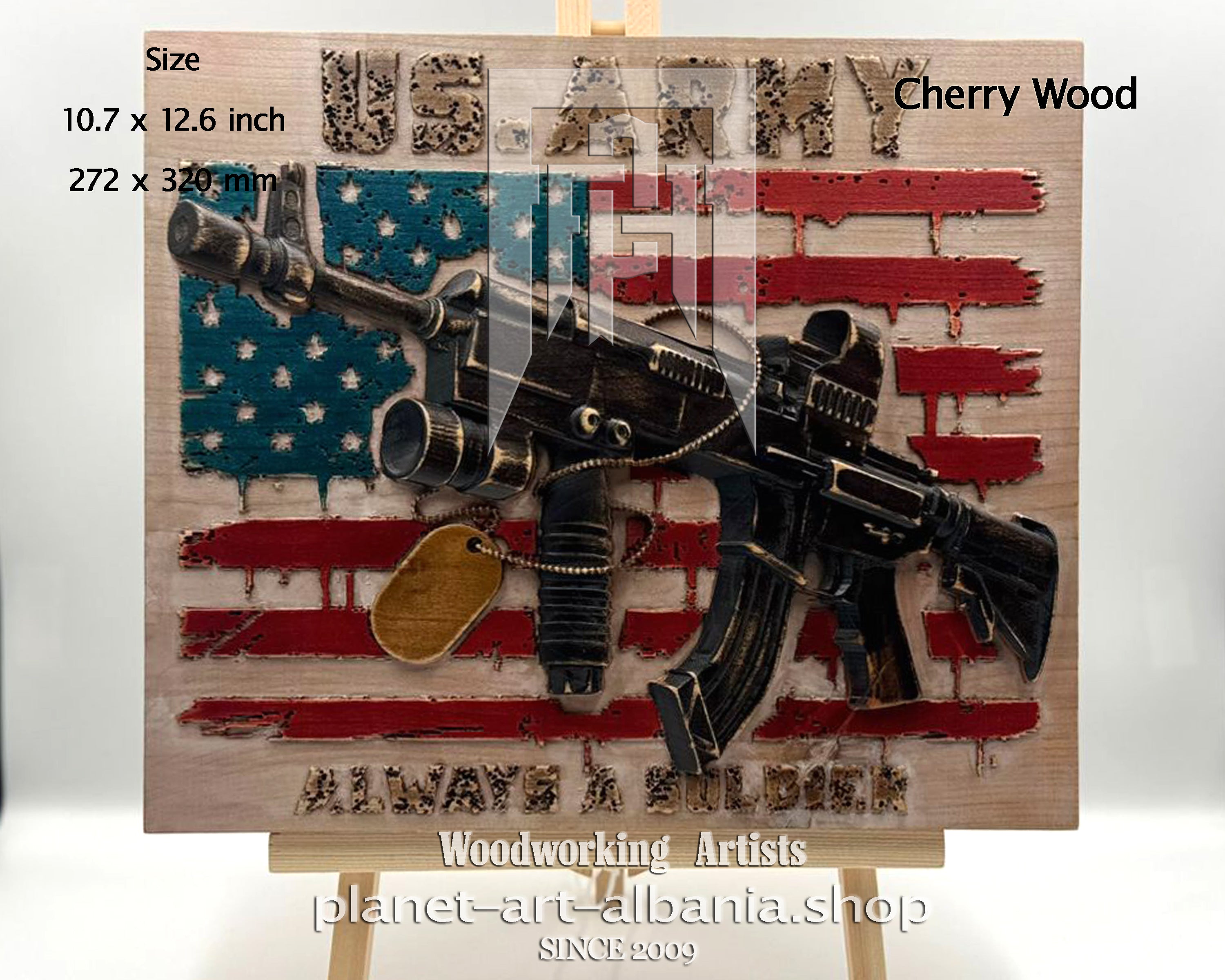 USA Army - Always a Soldier, Wooden Wall Art, Patriotic, CNC